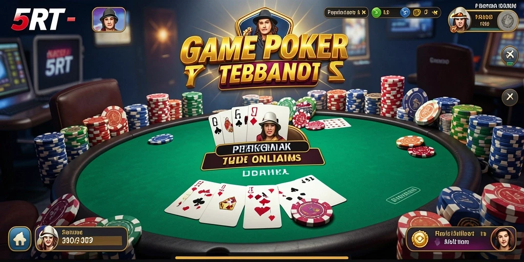Tampilan gameplay Poker yang seru dan menarik di 5RT.