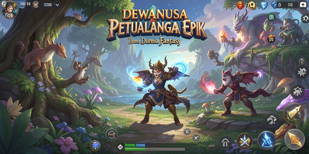 Tampilan gameplay RPG yang seru dan mendalam dalam DEWANUSA.