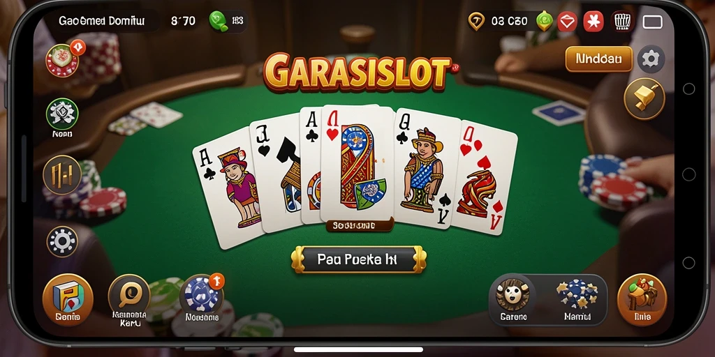 Tampilan gameplay menarik dari GARASISLOT dengan aksi Domino seru.