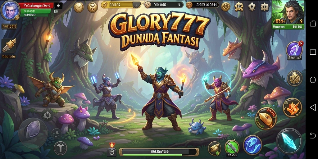 Tampilan gameplay GLORY777 yang menantang dan penuh warna.
