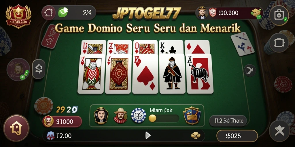 Tampilan gameplay seru di JPTOGEL77 dengan pemain yang bersemangat.