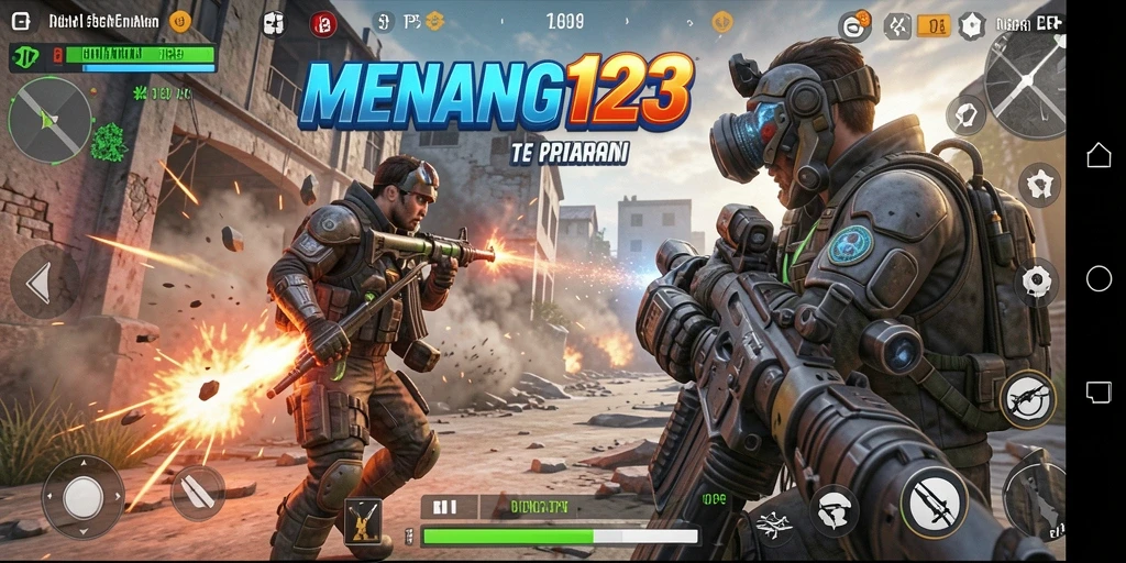 Tampilan gameplay seru dari MENANG123 dalam aksi TPS yang mendebarkan.