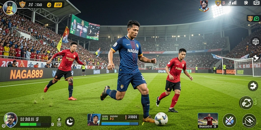 Visual seru dari gameplay NAGA889 dalam aksi olahraga.