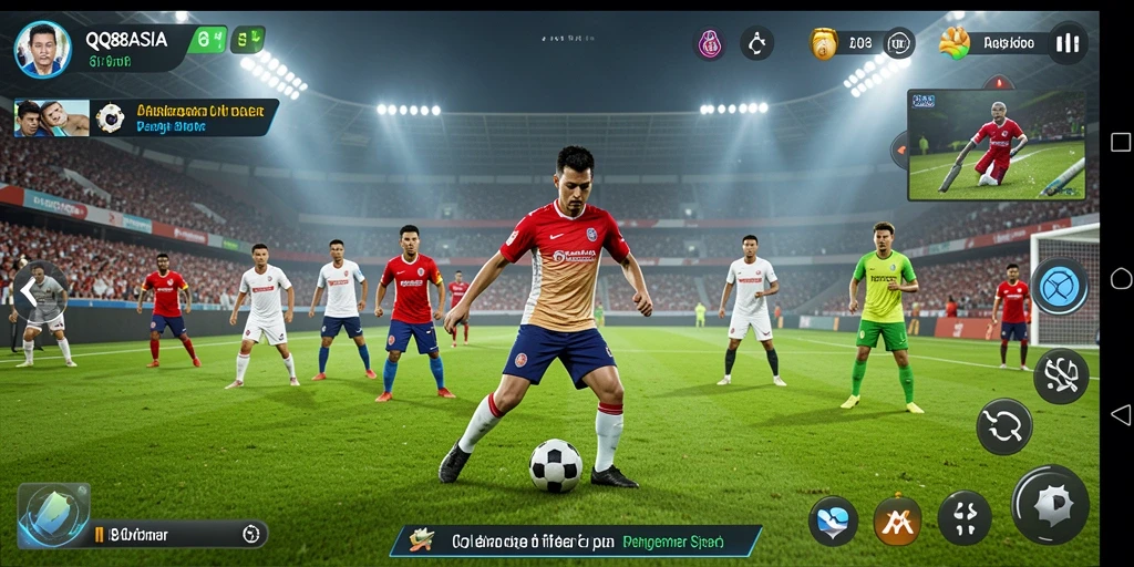 Tampilan gameplay menarik dari QQ88ASIA yang menampilkan aksi olahraga.