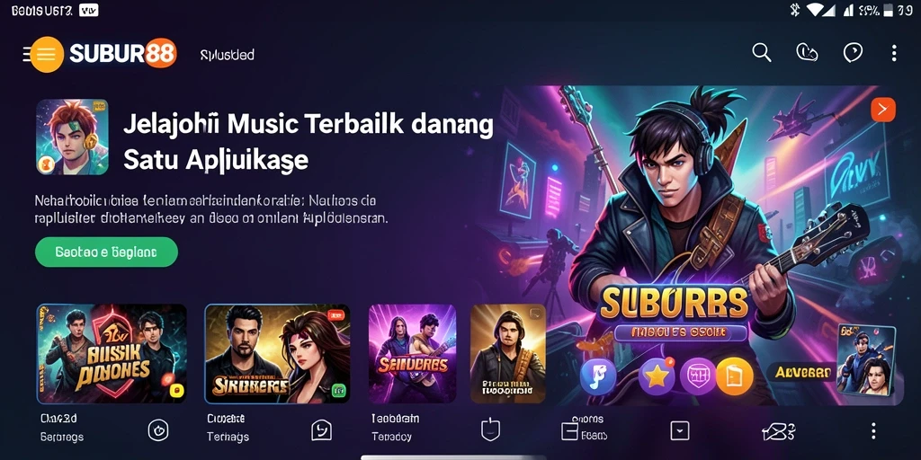 Tangkapan layar SUBUR88 menunjukkan gameplay menarik dengan berbagai pilihan musik.