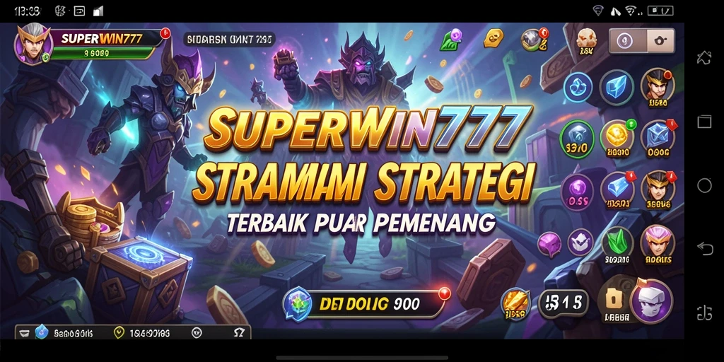 Tangkapan layar menunjukkan pertempuran strategis yang mendebarkan di SUPERWIN777.
