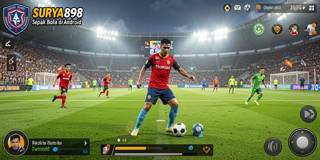 Tampilan gameplay <strong>SURYA898</strong> yang seru dan penuh aksi di lapangan.