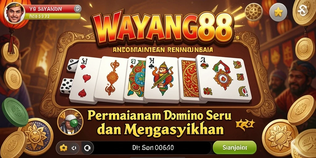 Tampilan gameplay yang seru dengan karakter domino.