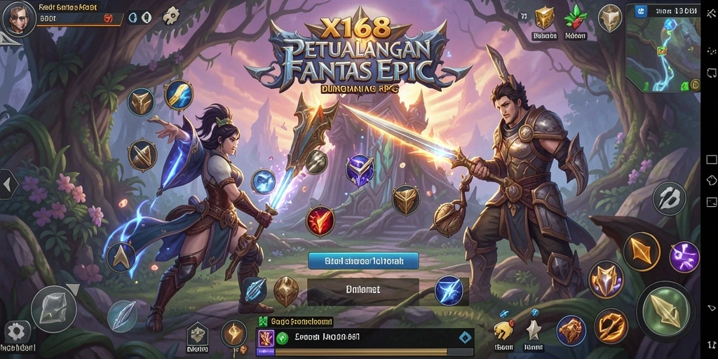 Gameplay RPG menawan dengan grafis yang memukau di X168.